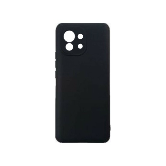 Capa de Silicone com Moldura de Câmera para Xiaomi Mi 11 Lite Preto